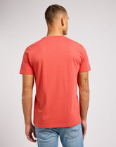 LEE SS PATCH LOGO TEE MĘSKA KOSZULKA T-SHIRT POPPY 112349352 L60U015640